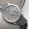 Montblanc Chronograph Grey Leather Mens Watch